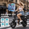 thumbnail image 5 of ASKGO F12 Foldable Electric Bike for Adults Teens Ages 16+, 750W Motor, 48V 15Ah Battery, 14" Wheel, Max 25MPH, 30 Miles Range, Lightweight Commuter, UL2849 Certified, 5 of 13