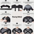 thumbnail image 4 of Sangle de Soutien d'Épaule Réglable Double Bandage Compression Croisée Attelle d'Épaule Protecteur Sangle Correction de Posture Bandage (Noir, G-TG), 4 of 7