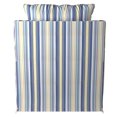 thumbnail image 3 of Sunset Trading Seaside Fabric Slipcovered Swivel Chair in Navy/Beach Striped, 3 of 6