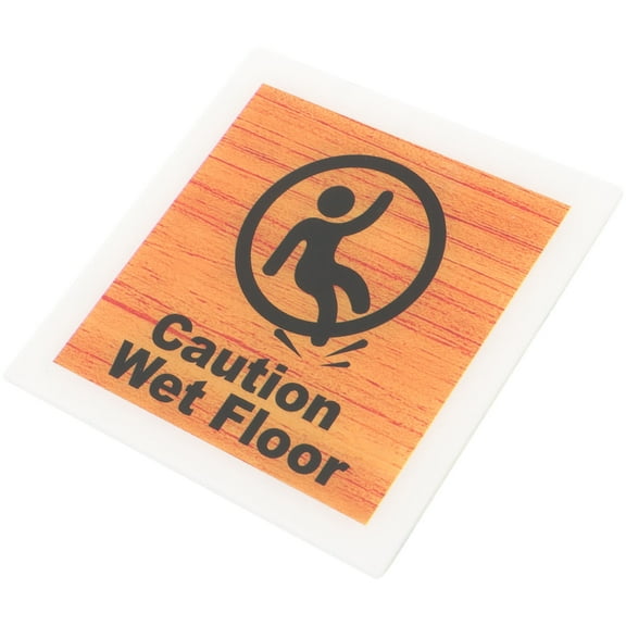 EXHUMKY 1Set Caution Wet Floor Sign for Restaurant with Rust Proof Material Square Design