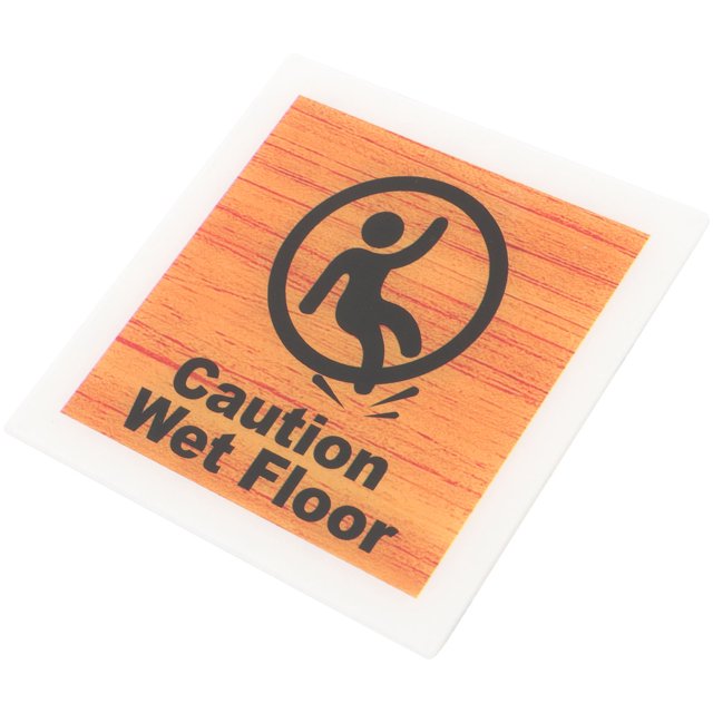 WRITWAA Wet Floor Warning Sign Acrylic Caution Notice for Outdoor Use 1Set