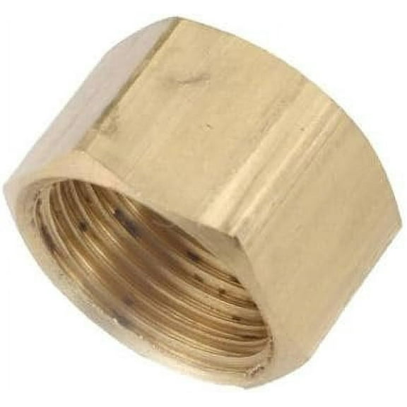Anderson Metals 730081-06 Compression Cap, Brass, 3/8 In. - Quantity 10