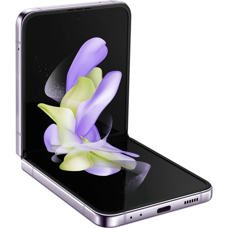 Samsung Galaxy Z Flip4 ブラック 本体 Samsung Galaxy Z Flip4 128GB, Unlocked, Refurbished, F721U, Side