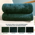 thumbnail image 2 of Flannel Fleece Blanket Forest Green - Twin ( 90x66 IN ), 2 of 5