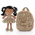 thumbnail image 7 of Gloveleya Toddler Doll Leopard Dolls Girl Gifts Soft Dolls Pocket Wild Animal Series Tanned Skin with Leopard Dress 9", 7 of 7