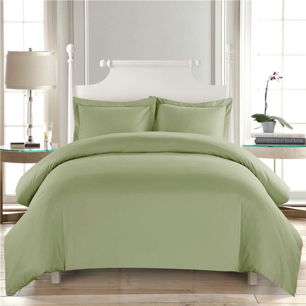 Juego de textiles para el hogar de color sólido simple, funda de edredón con lijado liso, juego de ropa de cama de tres piezas