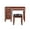 Cherry, variant on Poundex Wooden Makeup Vanity Set with Lift-up Mirror and Stool - Cherry