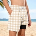 thumbnail image 4 of LIBRCLO Boys Swim Trunks with Compression Liner 9 Years Swimwear Hawaiian Quick Dry Kids 2 in 1 Board Shorts Casual Bathing Suits Swimsuits Summer Beach Shorts Yellow, 4 of 8