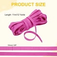 thumbnail image 2 of Uxcell 12 Yards Corset Boning Casing, 10mm / 3/8" Nylon Plush Boning for Sewing, Bra Cover Casing Band Tape for Lingerie Wedding Bridal Gown Dress Trousers Pants, Rosa, 2 of 6