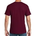thumbnail image 2 of Family Father Holds Children Hands Graphic Design Men's Big Size Cotton Polyester DryBlend T-Shirt - Maroon 5XL, 2 of 2