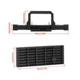 thumbnail image 3 of Parachoques delantero de metal con parrilla delantera para TRX4M -4M 1/18 RC Crawler Car Upgrade Parts OP Accesorios Negro, Negro, 3 of 5