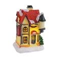 thumbnail image 4 of Artesanías de resina para casas de pueblo con nieve navideña, decoración navideña, decoración de escritorio Estilo O, 4 of 9