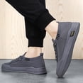 thumbnail image 5 of NexTorq Men's Breathable Running Shoes Mesh Low Top Casual Slip-On Outdoor Sports Sneakers Gray 44, 5 of 7