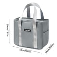 thumbnail image 3 of Fiudx Bolsa de Almuerzo Portátil, Diseño Térmico Aislante, Mantiene La Comida Fresca, Compacta y Práctica, Multiusos para El Trabajo, Viajes y La Escuela, Tamaño 23 X 20 X 14 Cm., 3 of 3