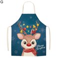 thumbnail image 3 of Christmas Apron Cartoon Christmas Pattern Strap Design Wear-Resistant Anti-oil Fadeless Dirt-resistant Washable Versatile Decorative Christmas Apron for Kitchen, 3 of 3