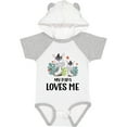 thumbnail image 3 of Inktastic Zebra My Papa Loves Me Boys or Girls Baby Bodysuit, 3 of 5