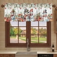 thumbnail image 6 of Christmas Valances for Windows, Kitchen Curtains Valances 54x18inch Short Window Curtains for Kitchen/Bathroom/Bedroom, Small Window Valances, Snowman Poinsettia Flower Christmas Ball Farmhouse, 6 of 6