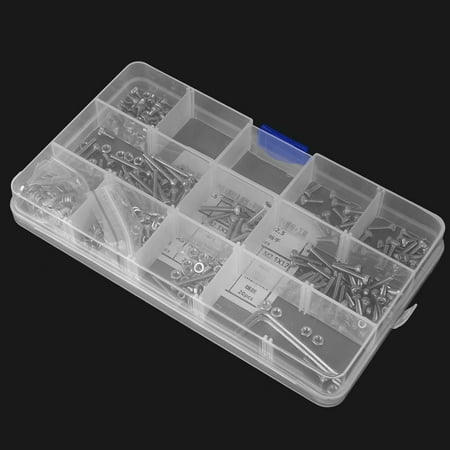 

Hex Screw 662 Pcs Screw M2.5 Socket Head Screw+Flat Washer+Spring Washer+Nut Tool Set