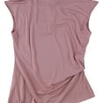 thumbnail image 2 of ALFANI Womens Pink Cap Sleeve Cowl Neck Wear To Work Peplum Top XL, 2 of 2
