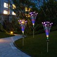 thumbnail image 3 of Solar Garden Lights, Waterproof 600mAh Battery Color Changing Solar Light Easy To Install Automatic 8 Head Decorative  For Camping For Way, 3 of 8