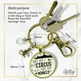 thumbnail image 5 of Not My Circus Not My Monkey Gutsy Goodness Bronze Keychain Funny Positive Life Attitude Jewelry Mom Quote, 5 of 8