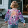thumbnail image 4 of Garronmavis Cute Axolotls Long Sleeve Pullover 3T Stylish Toddler Girl Sweatshirt Clothes Comfortable Ruffle Long Sleeve Girls Top Fashion Pullover Drop Shoulder Sweater Top for Girls, 4 of 7