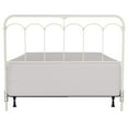 thumbnail image 3 of Hillsdale Furniture Jocelyn Metal King Headboard with Bed Frame, Soft White, 3 of 6
