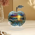 thumbnail image 4 of Romantic Flower Starry Sea Apple-Shaped 2D Flat Acrylic Desktop Bedroom Decorative Item C - Desktop Ornament - Desktop Dress Up, 4 of 7