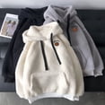 thumbnail image 4 of Sudaderas con capucha para niños, ropa de otoño e invierno para niñas, sudaderas con capucha dobles afelpadas, cálidas y esponjosas, sudaderas con capucha gruesas y holgadas, 4 of 5