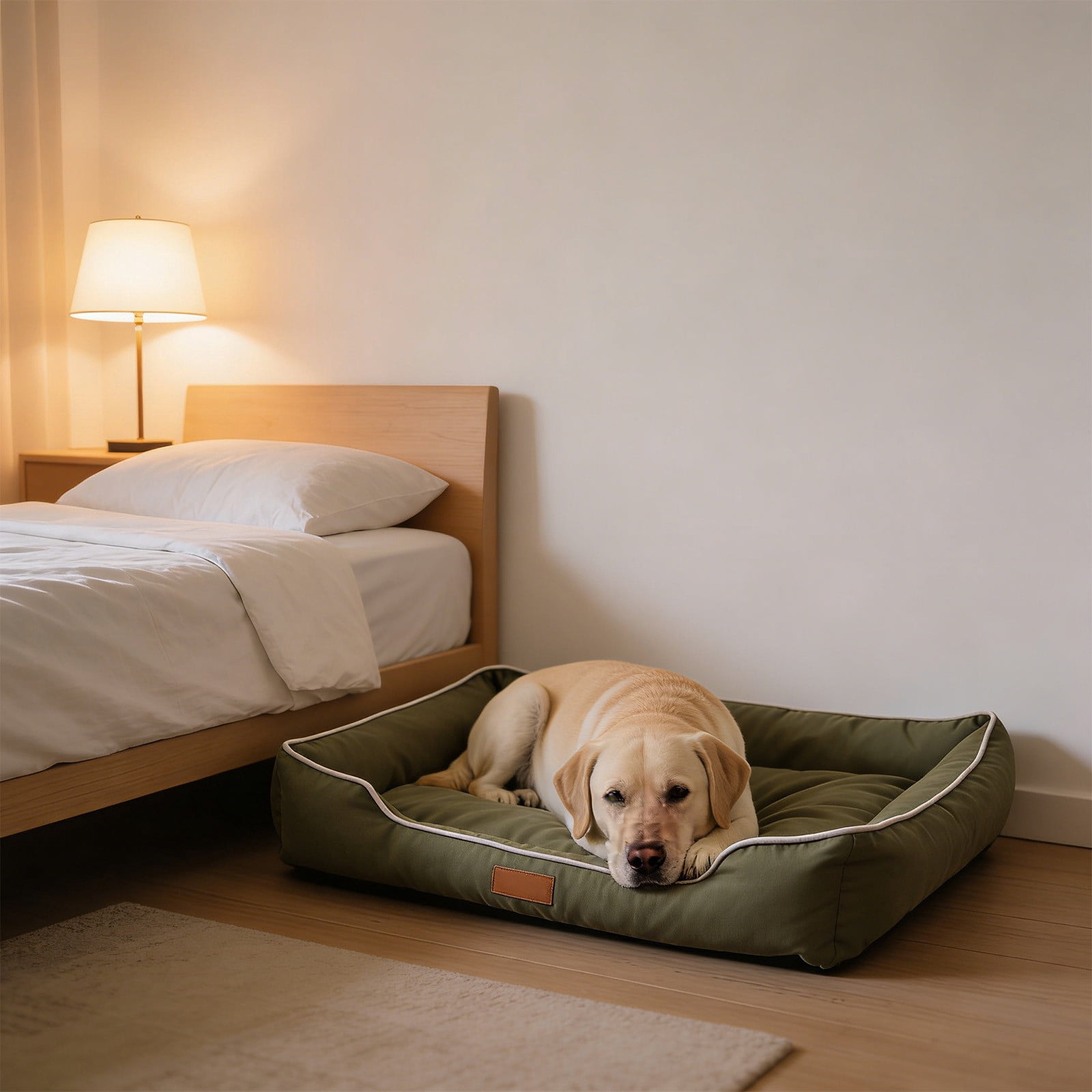 Orthopedic Pet Sofa Bed Cushion Soft Cotton Filled Dog Cat Bed Removable Washable Pet Sleeping Mat Anti Anxiety Supportive Thick Plush Comfort Cushion for Small Medium Dogs Cats