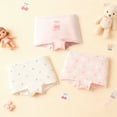 thumbnail image 6 of Balabala Girls 3-Pack Soft Cotton Briefs – Apple & Bunny Print Toddler & Kids Underwear, 6 of 7