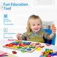 thumbnail image 5 of Hweilai （29.5*22*1.2cm）2 Piece Wooden Puzzle Wooden Alphabet and Number Learning Toy for Learning Letters, Matching and Sorting, Montessori Early Learning Gift Educational Toy, 5 of 5