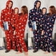 thumbnail image 4 of Mono de Navidad familiar Pijamas de Navidad Mono con estampado de sombrero de Navidad Pieza de rebote con capucha de Navidad Pijamas familiares a juego, 4 of 4