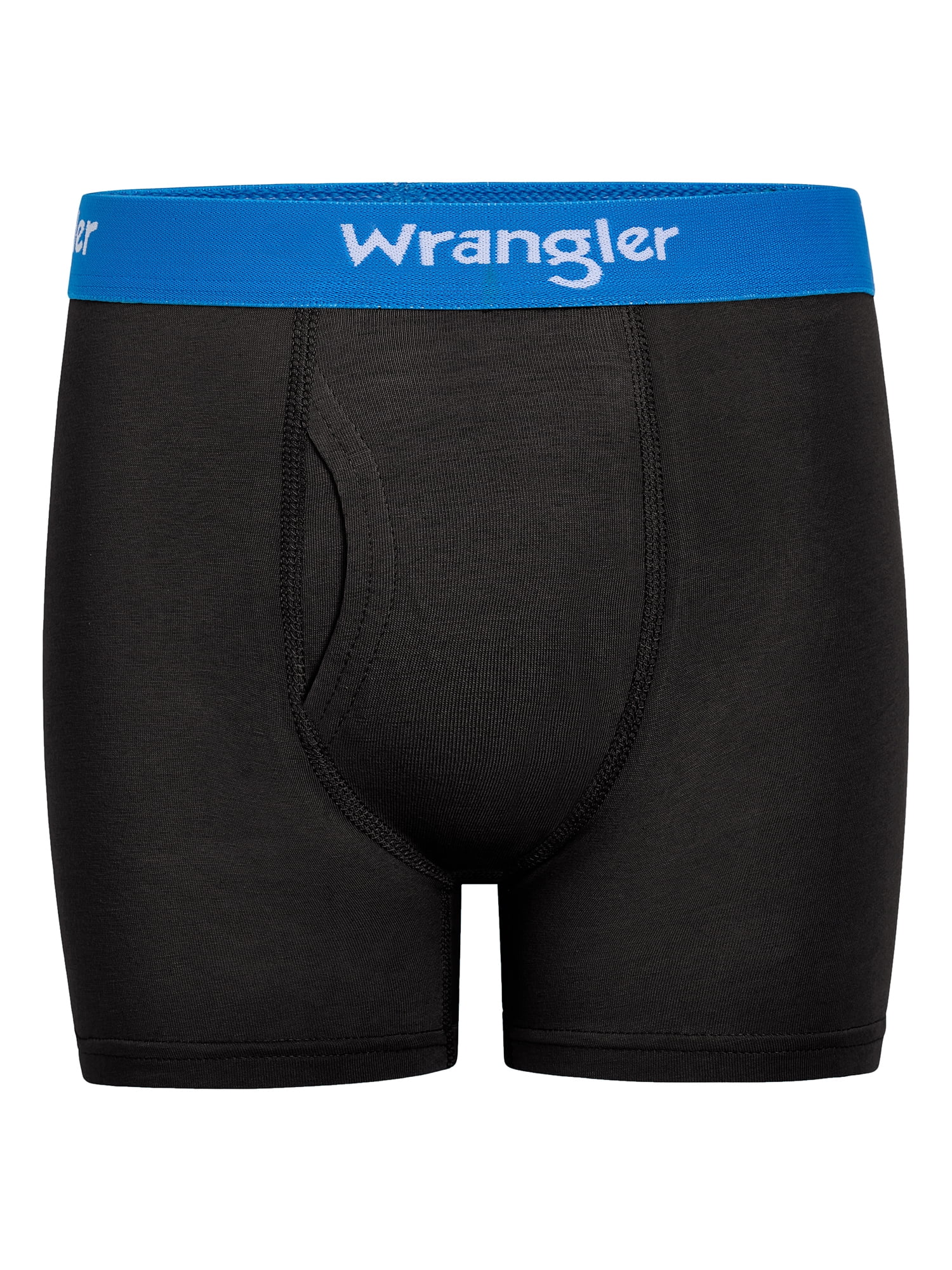 Wrangler Boys' Cotton Boxer Briefs, Soft Boys Underwear w/ 4-Way Stretch, Medium, 5-Pack