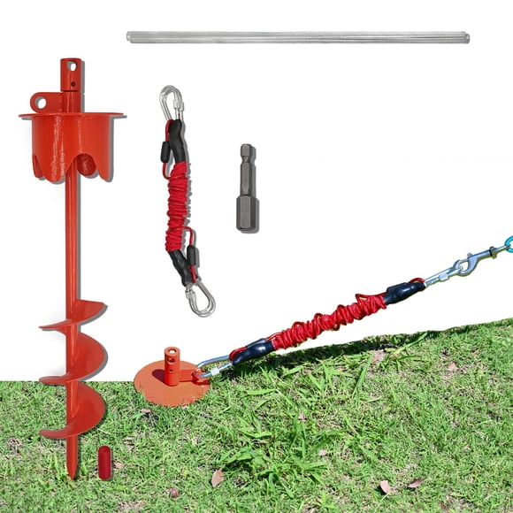 Estacas para perros Tyalez, resistentes, 160 kg, perros grandes de 17 cm