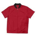thumbnail image 4 of LIaqionyy Mens Short Sleeve Jacket Casual Summer Zip up Solid Color Outerwear Workout Jackets with Pocket, 4 of 8