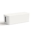 thumbnail image 1 of Caja de cables Laklulu (Caja de almacenamiento para cables de cargador y regletas, caja cubrecables 40x15,5x13,5cm, pies de goma) Blanco, 1 of 5