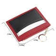 thumbnail image 2 of Women Card Wallet Color Patchwork Card Purse Coin Purse Credit Card Holder, 2 of 5
