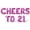 Pink, variant on Letter Balloons - CHEERS TO 21 16" Inch Alphabet Letters Foil Mylar Balloon Bachelorette Party Banner (Purple)