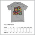 thumbnail image 5 of Tee Hunt Dean Russo Peace Love Music T-Shirt Guitar Happy Good Vibe Men's Tee, Gray, 5X-Large, 5 of 5