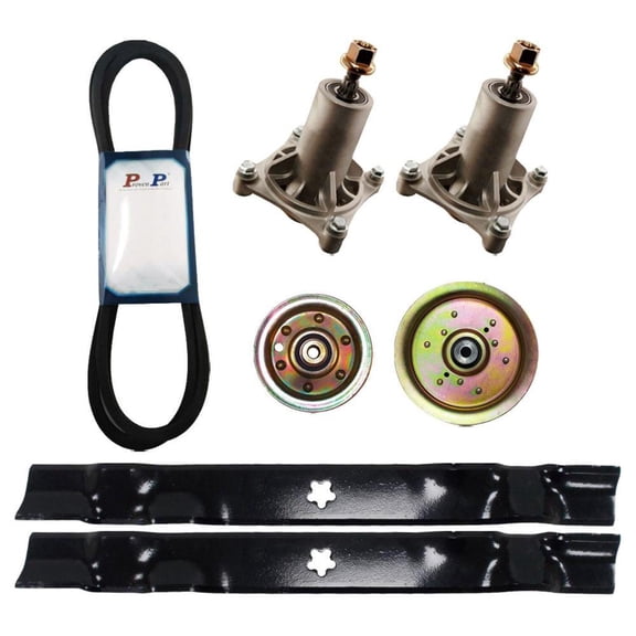Proven Part Lawn Mower Deck Rebuild Kit For 42 Inch Spindles Blades Pulleys 532144959 532134149 532187292 532196106 532134149
