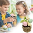 thumbnail image 1 of Easter Table Decor Colorful Speckled Easter Eggs Artificial Easter Flower Pot Spring Decor Easter For Home Outdoor Courtyard Easter Decorations, 1 of 9