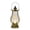 Gold2, variant on Hurricane Lantern, Classic Metal Kerosene Oil Lamp with Glass Globe and Adjustable Wick, Portable Emergency Lighting Decorative for Indoor Outdoor Camping Patio Lantern,1pc,2.56x3.60"