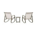 thumbnail image 4 of Mainstays Dashwood 3-Piece Steel Outdoor Rocker Chat Set, Cream, 4 of 10
