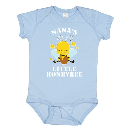 

Inktastic Cute Bee Nana s Little Honeybee with Stars Boys or Girls Baby Bodysuit