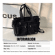 thumbnail image 2 of Bolso Tote Bag de Pana 14 Pulgadas Unisex Bolso  Lab.G Negro, 2 of 5