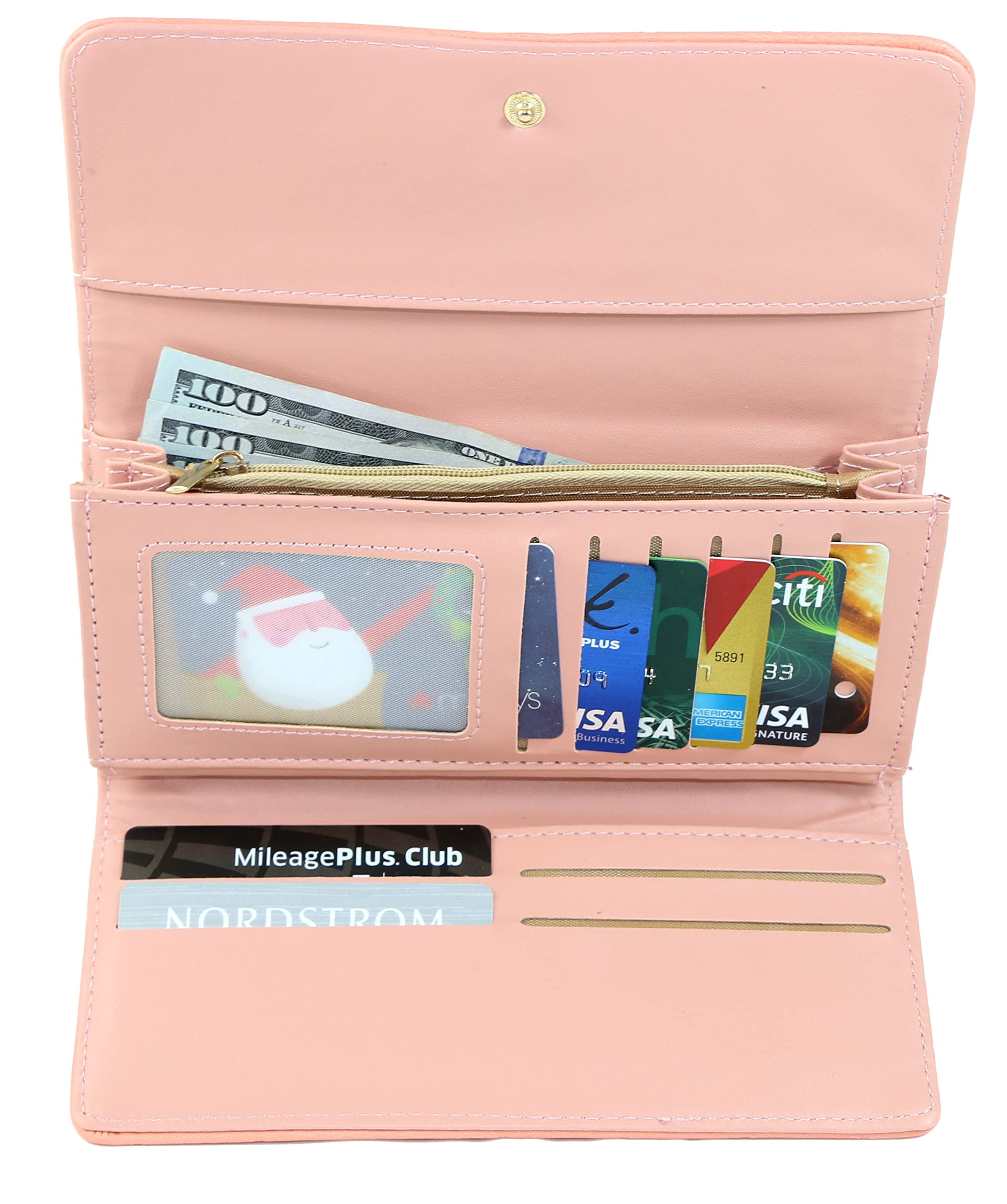Women\'s Classy Leather Band Matching Watch & Tri-Fold Leather Wallet Set Amazon.com: Gino Milano Women main image 4