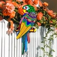 thumbnail image 6 of Iron Colorful Birds Decorative, Art Crafts Silhouette, Bird Model 3D, bird Wall Art Decor for Indoor Outdoor Yard Balcony Home Fence Green head to left, 6 of 8