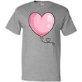 thumbnail image 3 of Inktastic Pink Balloon Heart T-Shirt, 3 of 5