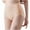 Beige, variant on Akafmk Plus Size Underwear for Women High Waisted Cotton Briefs Solid Color Ventilate Abdominal Support Briefs Comfortable Breathable Underwear Panties, Sizes M-2XL